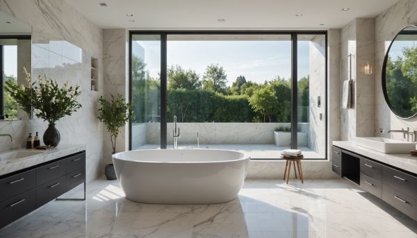 Comment installer une baignoire îlot dans une grande salle d eau